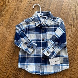 Brand new baby boy flannel shirt